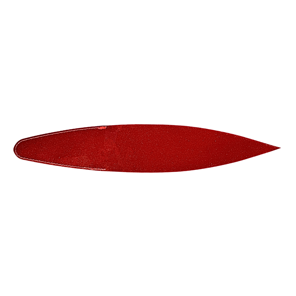 A single red fire tailz 14" billfish bacon dredge strip 