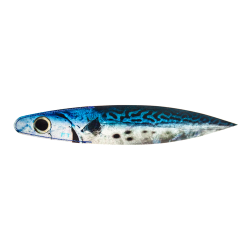 A single realistic bonito fire tailz 14" billfish bacon dredge strip