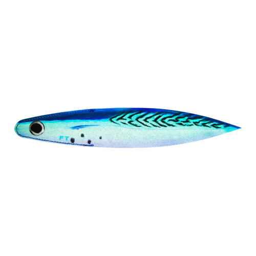A single painted bonito fire tailz 14" billfish bacon dredge strip 