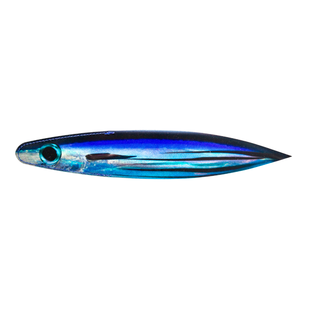 A single realistic skipjack fire tailz 14" billfish bacon dredge strip 