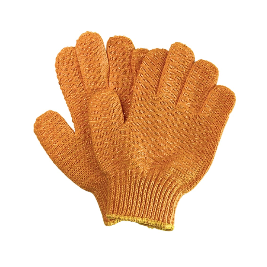 ORANGE NYLON CRISS CROSS GLOVES