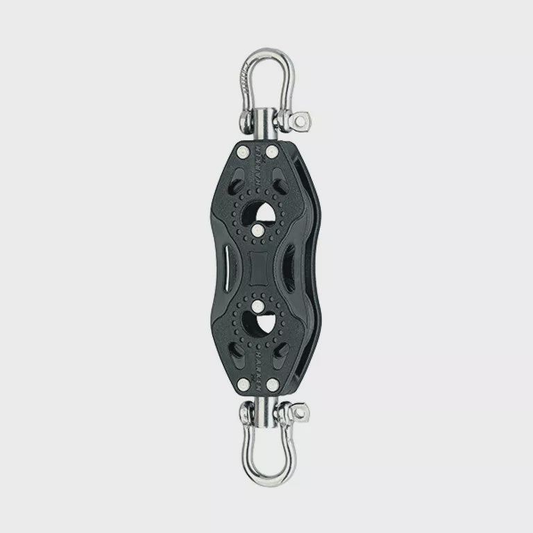 29MM DOUBLE SWIVEL SYMMETRICAL FISHING BLOCK