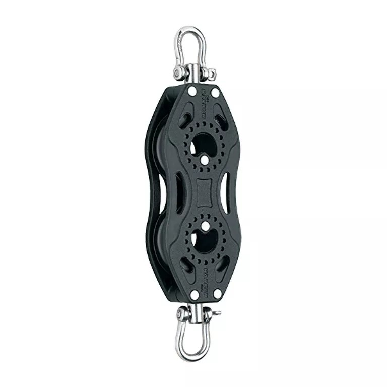 DOUBLE SHEAVE FISHING BLOCK