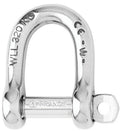 SELF LOCKING D SHACKLE - STAINLES STEEL